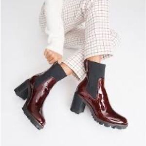 Rag and Bone Shiloh boot in Merlot NWT LUG SOLE RUBBER